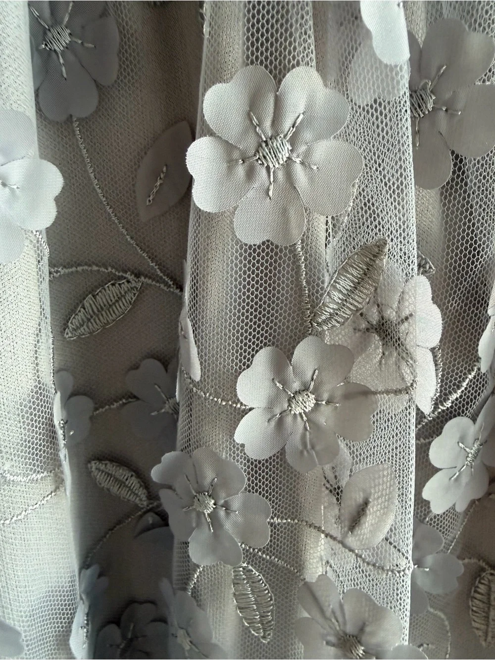 Speechless Lavender Floral Mesh Formal Dress